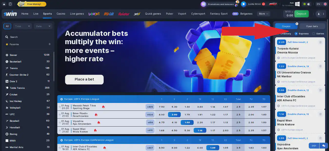 official site 1win