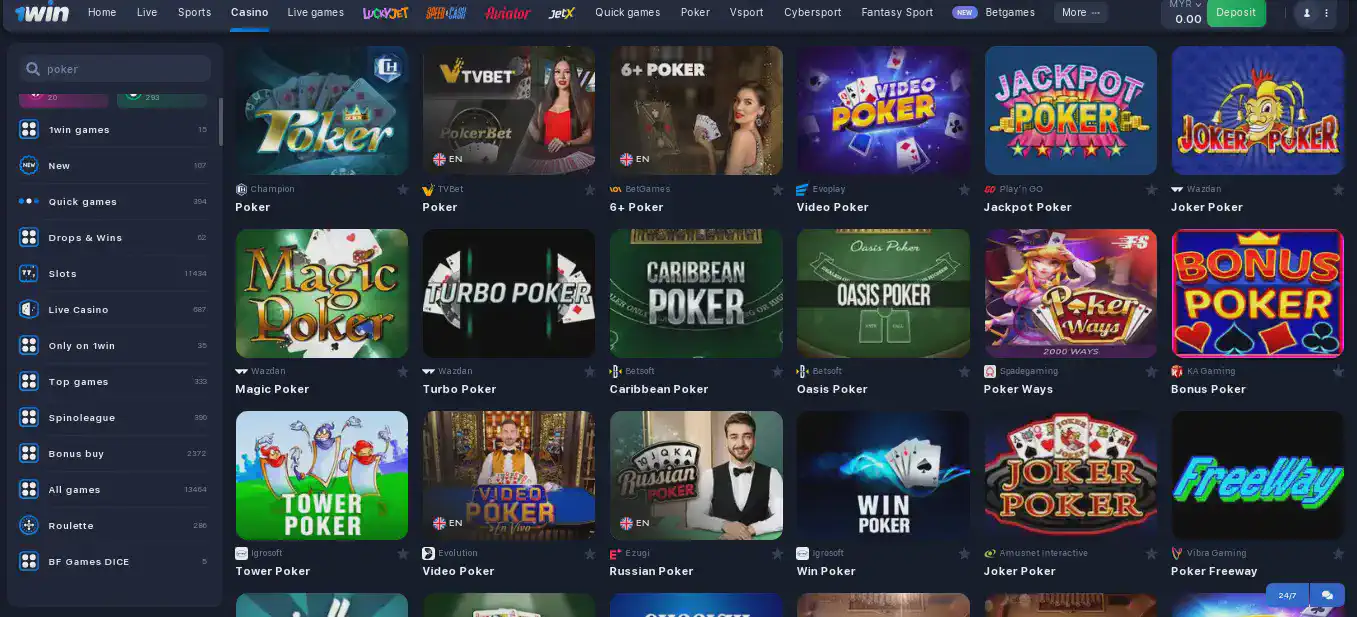 1win Poker