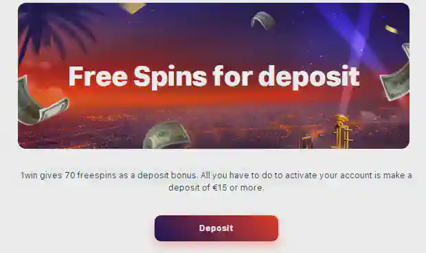 1win free spins