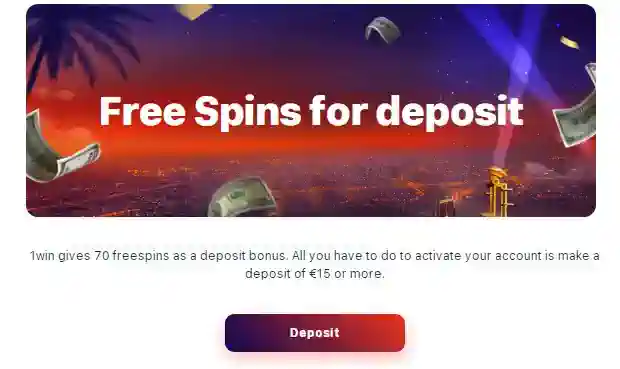 1win free spins