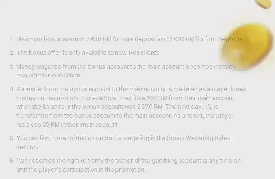 1win wagering