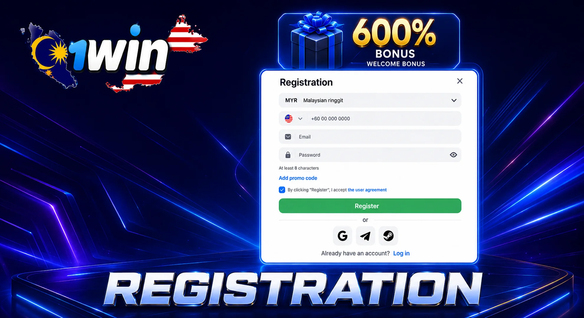1win registration